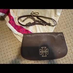Tory Burch Clutch with strap, dust bag. 100% authentic - Bought from TB online